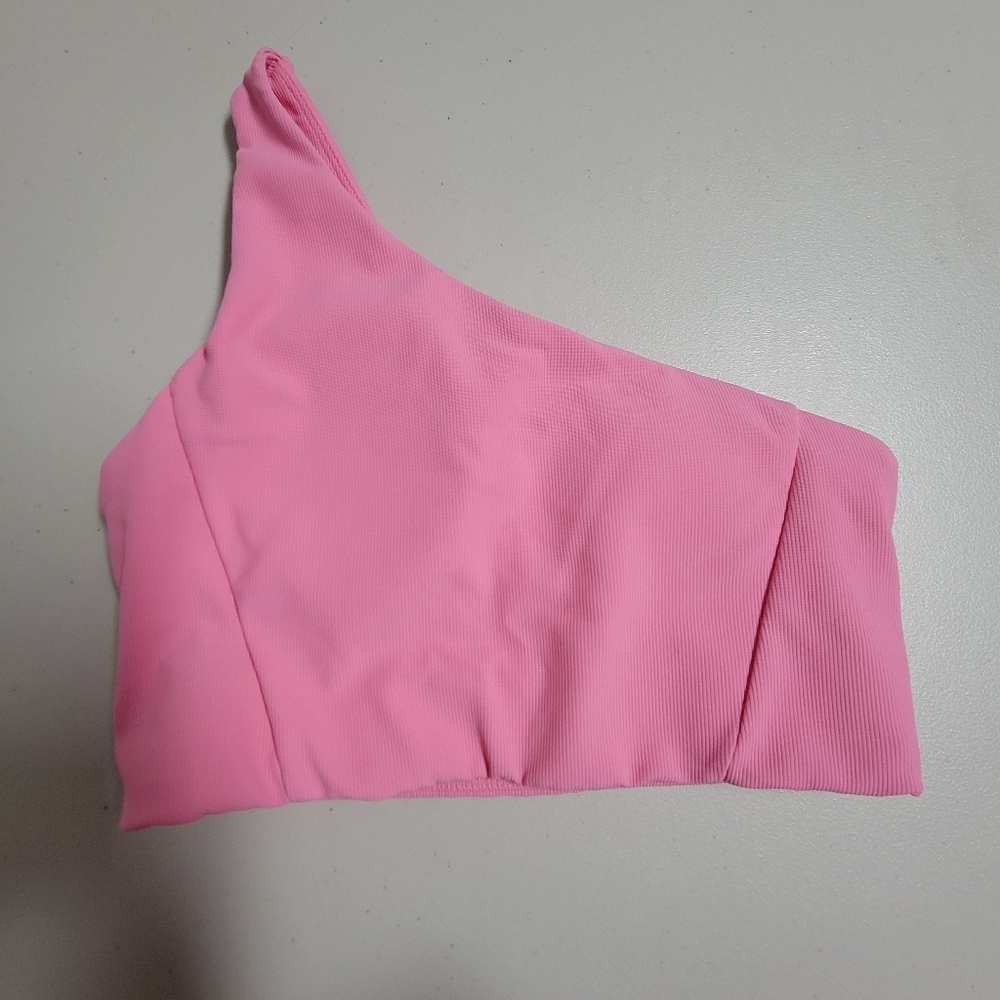 Wilo The Label One Shoulder Ribbed Sports Bra Top Size Small. - Picture 5 of 12
